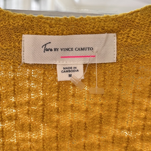 Two by Vince Camilo yellow cardigan Size M - Picture 3 of 5